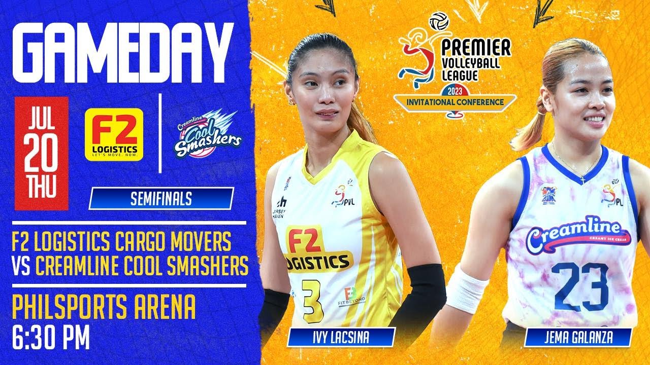 F2 LOGISTICS vs. CREAMLINE - Full Match | Semifinals | 2023 PVL Invitational Conference background