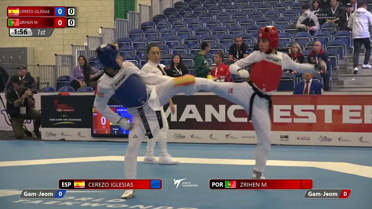 108 R-16 W-49kg 🔵 CEREZO IGLESIAS Adriana ESP vs 🔴 ZRIHEN Michal POR I Manchester 2022 WT GP