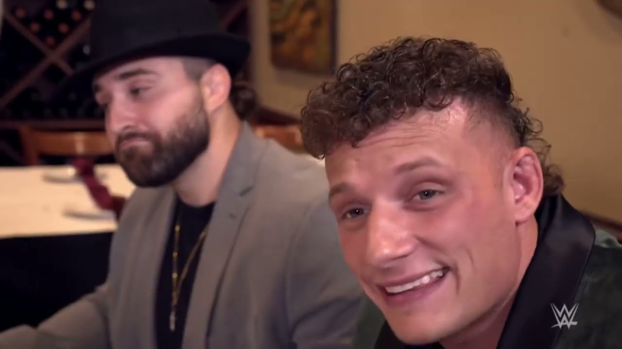 FULL SEGMENT: Dinner between Champions and Challengers | WWE NXT 09/26/23 background