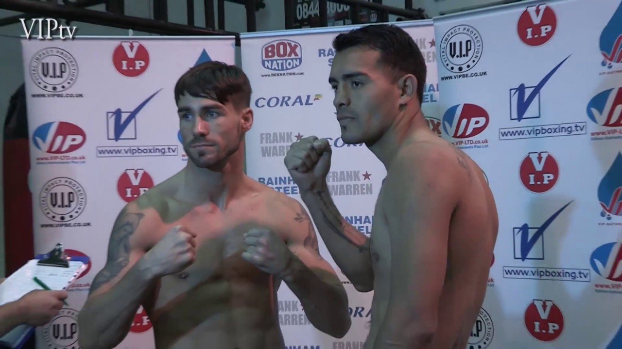 Weight-in Jamie Cox v Martin Fidel Rios plus a chat with Jamie Cox background