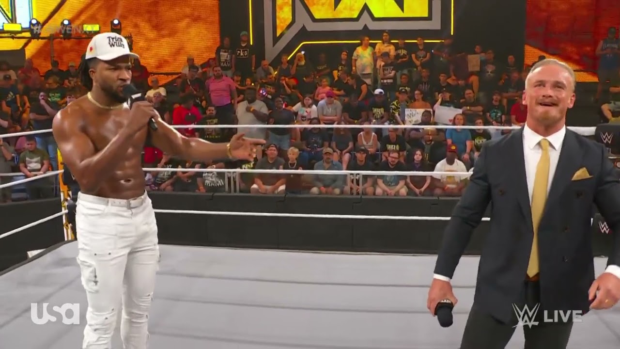FULL SEGMENT: Trick Williams confronts Ilja Dragunov | WWE NXT 8/8/23 backdrop