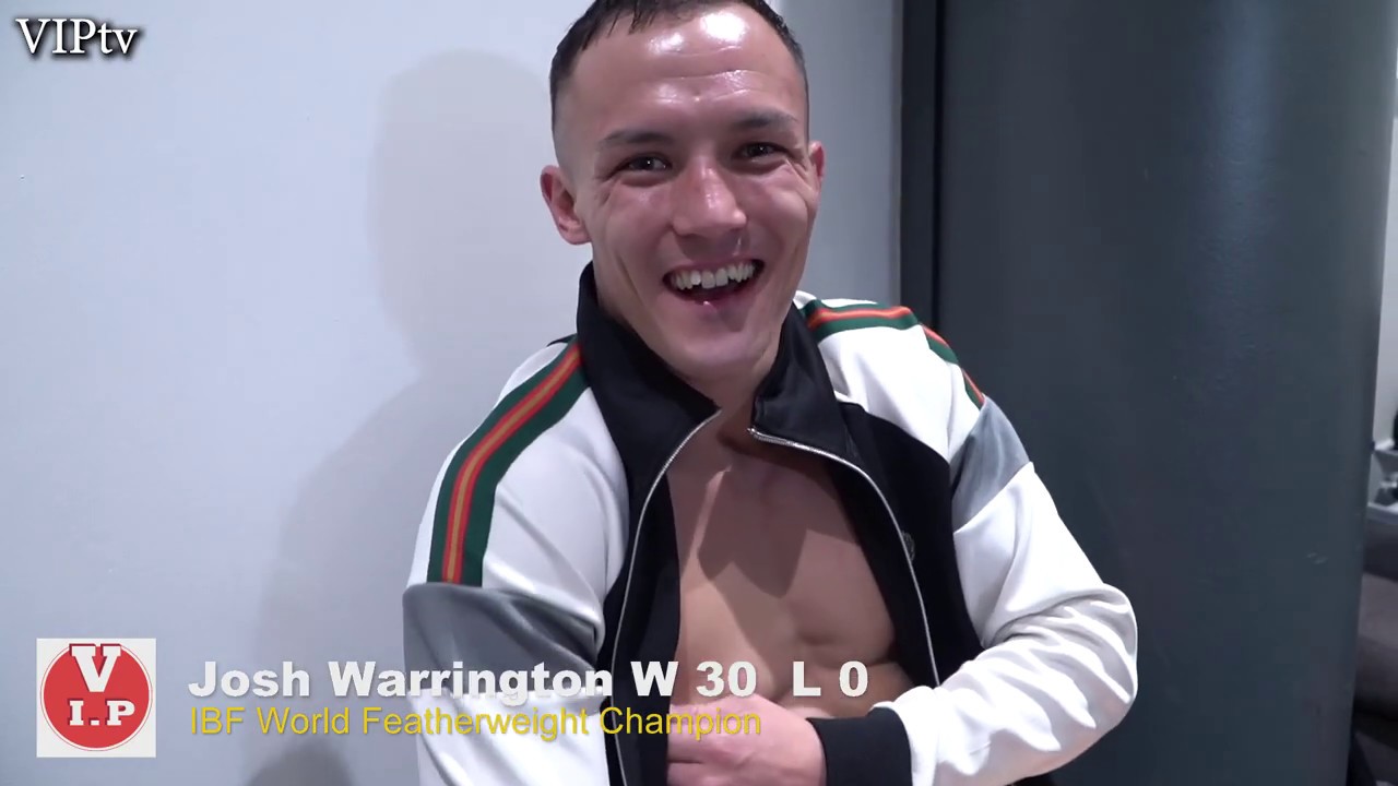 Josh Warrington I'm showing my power at the top level where it matters background