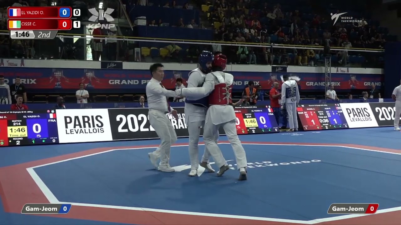 214 R16 M +80kg FRA EL YAZIDI O CIV CISSE C background