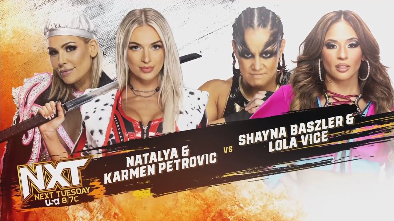 Natalya & Karmen Petrovic vs Shayna Baszler & Lola Vice (1/2): NXT, May. 21, 2024 background