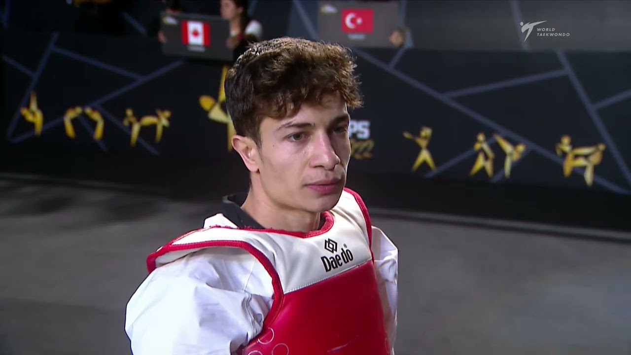 415 M-54kg R-16 HOEFLING Nicholas CAN π΅ vs π΄ DAGDELEN Deniz TUR I Guadalajara 2022 WT Championships backdrop