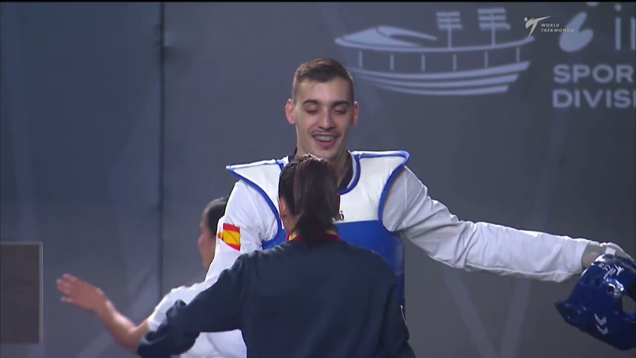 510 M+87kg R-32 GARCIA MARTINEZ I. ESP 🔵 vs 🔴 VAZQUEZ ORTIZ J. L. PUR I Guadalajara 2022 WTC background