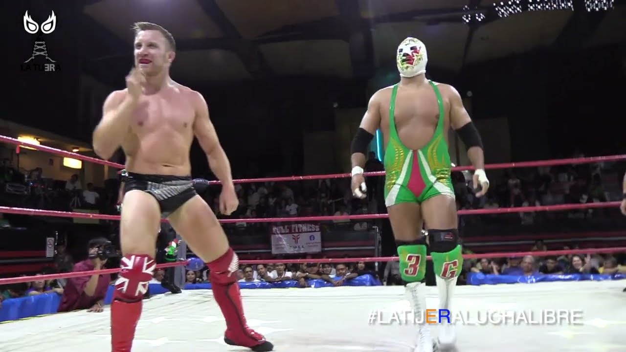 Hijo de Dr. Wagner Jr y Galeno del Mal Vs Travis Banks e Hijo de Canis Lupus en IWRG