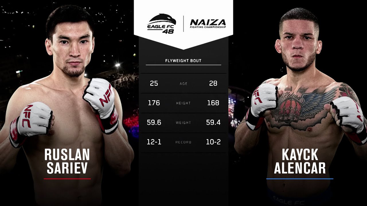 NAIZA 41 x EAGLE FC 48: KAYCK ALENCAR vs RUSLAN SARIEV background