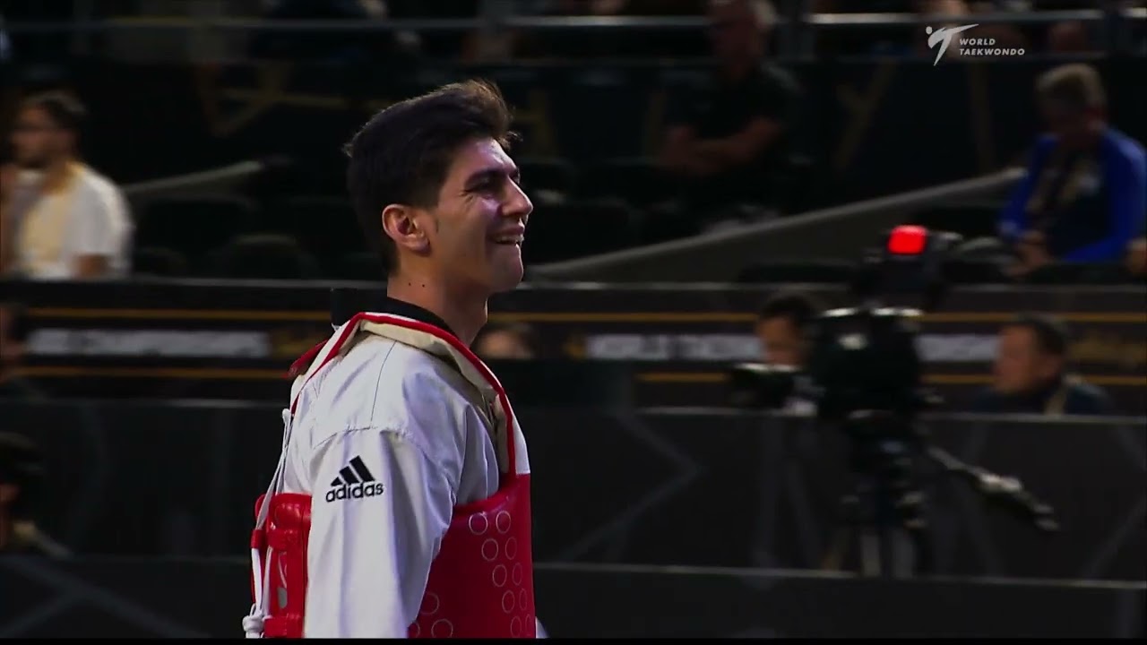 213 M-63kg R-32 ALHALAWANI Z. JOR ЁЯФ╡ vs ЁЯФ┤ NAGHIBZADEH S. RTA I Guadalajara 2022 WT Championships background