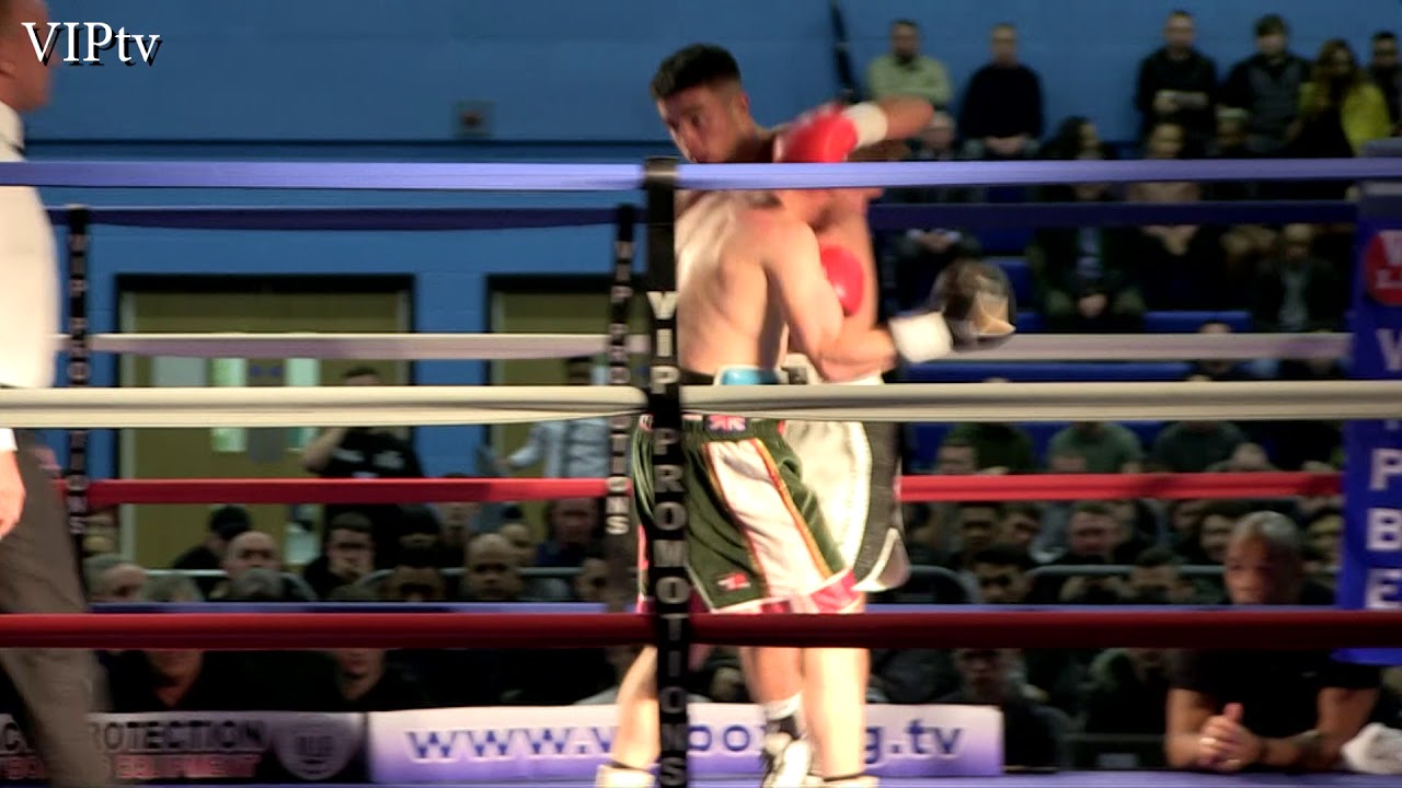 Dylan Evans v Joe Beeden 28.10.2017at Oldham Leisure Centre background