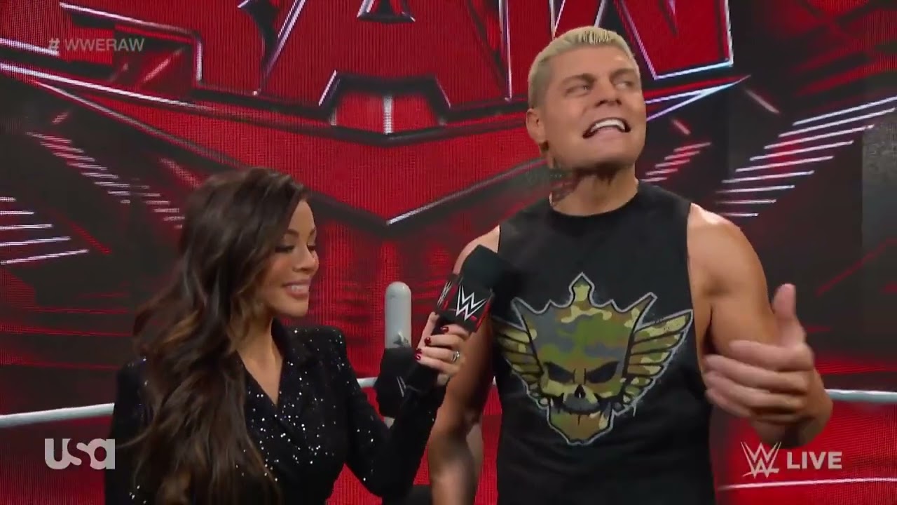 Cody Rhodes Interview | WWE RAW 12/11/23 background
