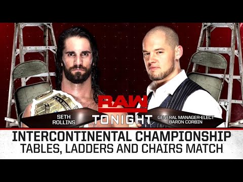 FULL MATCH: Intercontinental Title TLC Match (2/2) | WWE RAW 12/10/18 background