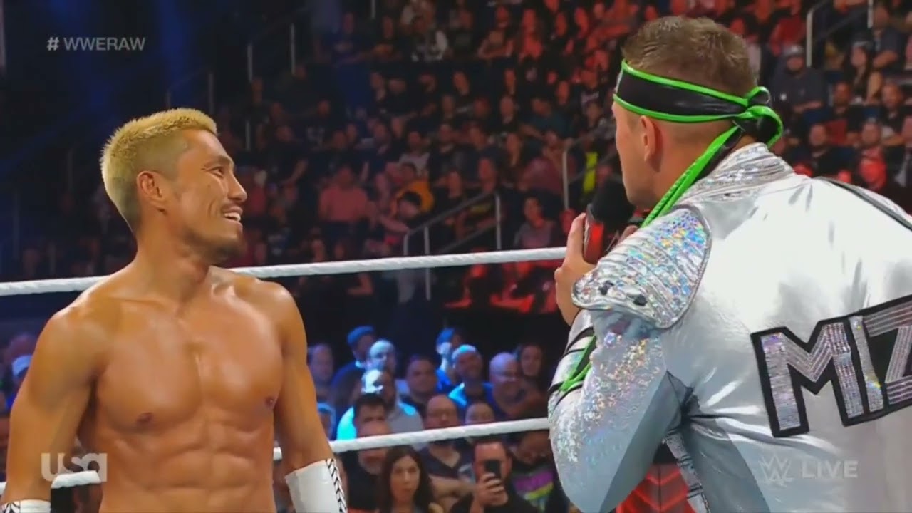 WWE RAW THE MIZ VS AKIRA TOZAWA 08/21/23