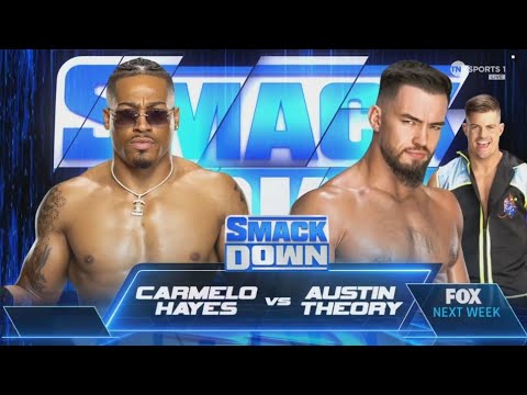 Carmelo Hayes vs Austin Theory | SmackDown 01/26/24 backdrop