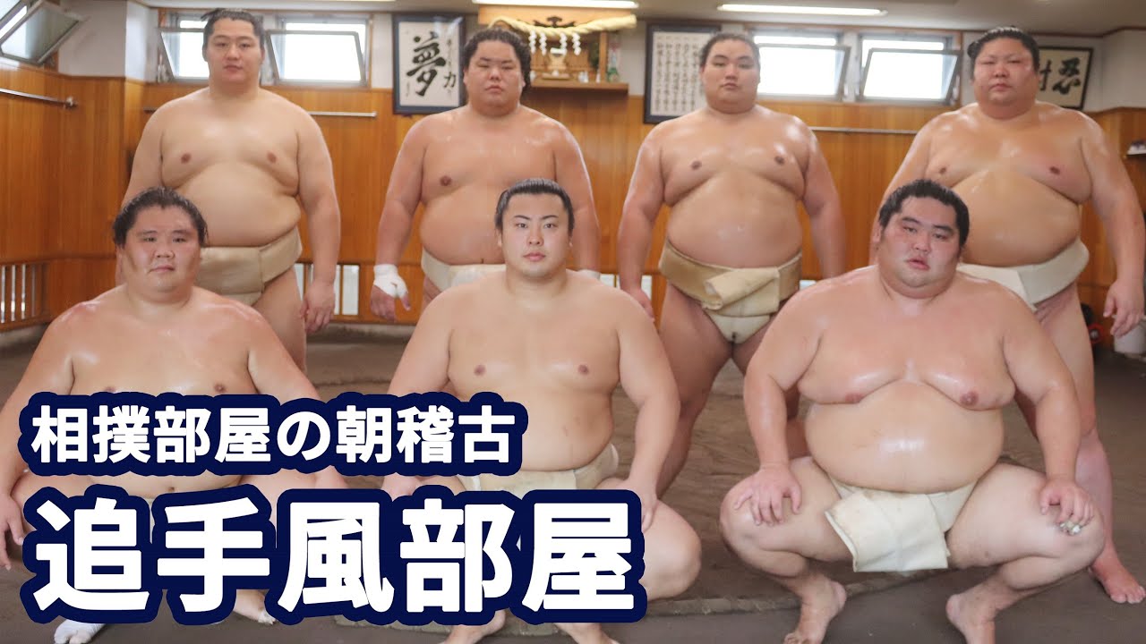 【関取7人!】追手風部屋の朝稽古