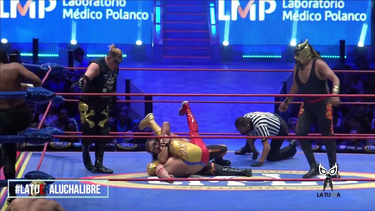 Rey Bucanero, Virus y Cancerbero Vs Valiente, Audaz y Star Black en la Arena México