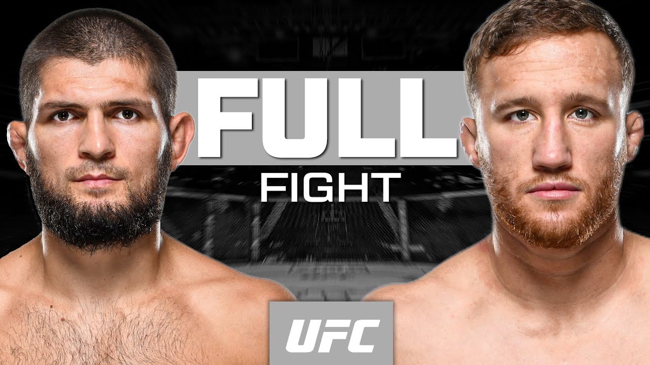 Khabib Nurmagomedov vs Justin Gaethje | FULL FIGHT background