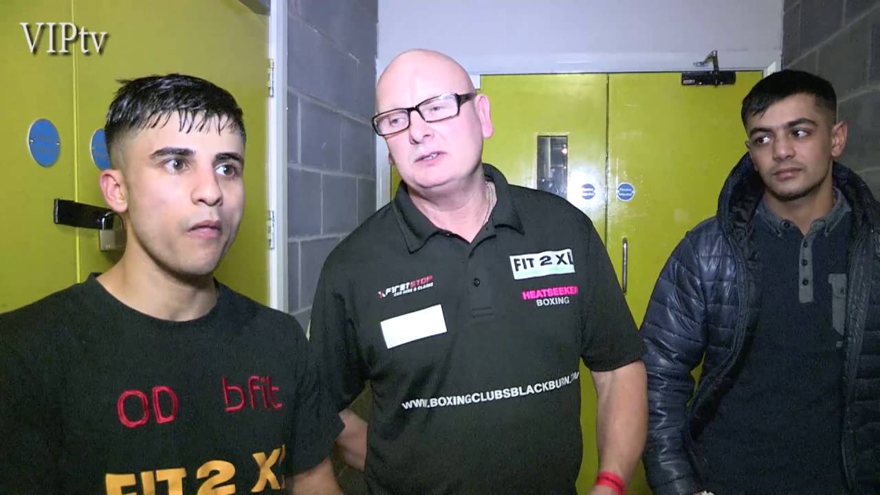 Omar Dusary post-fight interview from Bolton 22.Oct background