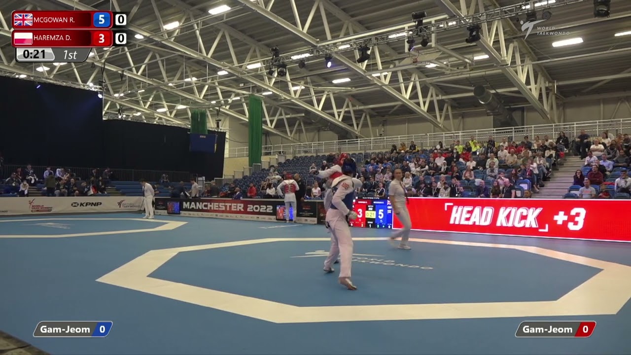 202 R-32 W+67kg ЁЯФ╡ MCGOWAN Rebecca GBR vs ЁЯФ┤ HAREMZA Dagmara POL I Manchester 2022 World Taekwondo GP
