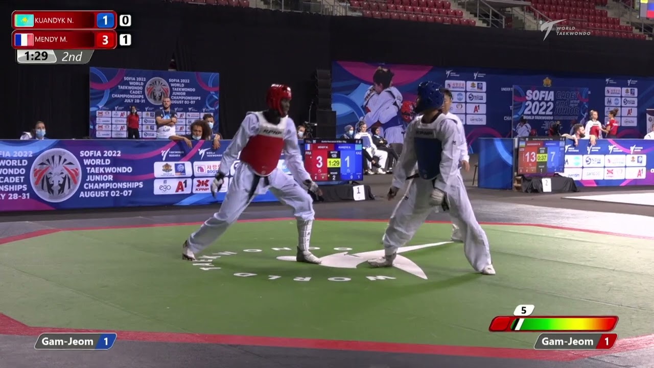 125 Quarter final Men 78kg KAZ KUANDYK N FRA MENDY M