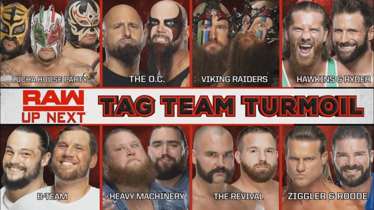 FULL MATCH: Tag Team Turmoil Match (2/3) | WWE RAW 08/26/19 background