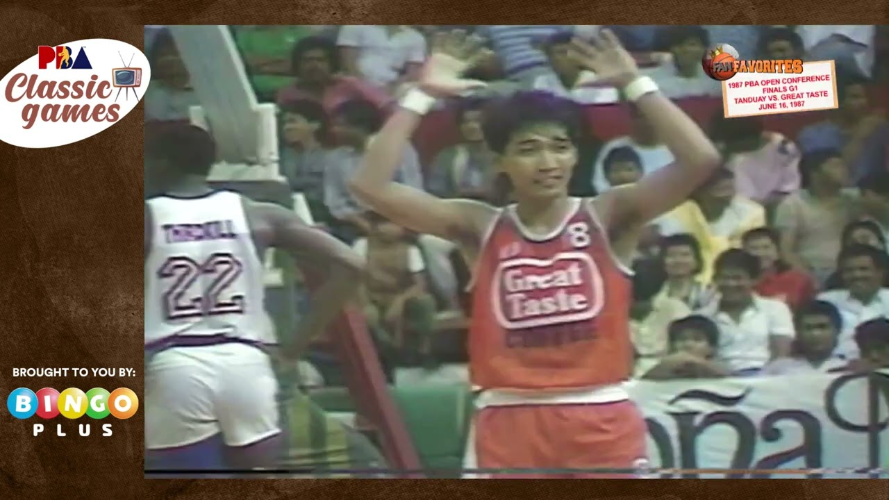 #PBAClassicGames: 1987 Open Conference FINALS - TANDUAY VS. GREAT TASTE June 16, 1987 - 4th Quarter background