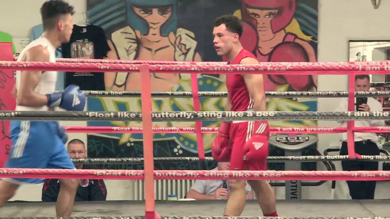Joesph Eko v Junaid Ahmed novice under 20's semi-final 2016 background
