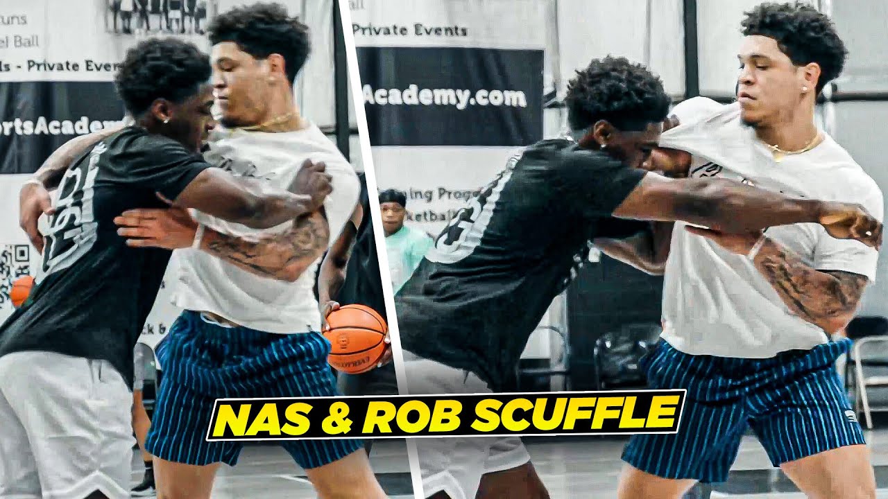 Nasir Core vs Rob Colon Got EXTREMELY PERSONAL & Things POPPED OFF | Nas/Nitty vs Rob/Moon 2v2 background
