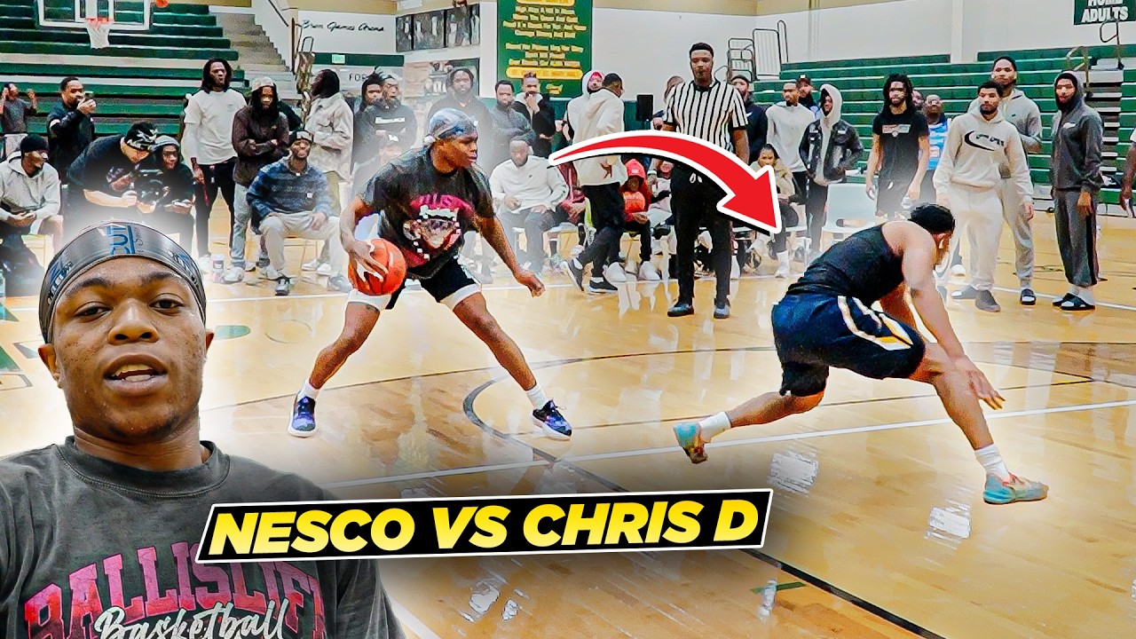 This 1v1 Took An UNBELIEVABLE TURN On LeBron's Court... Nesco vs Chris Darrington (TBL MVP) background