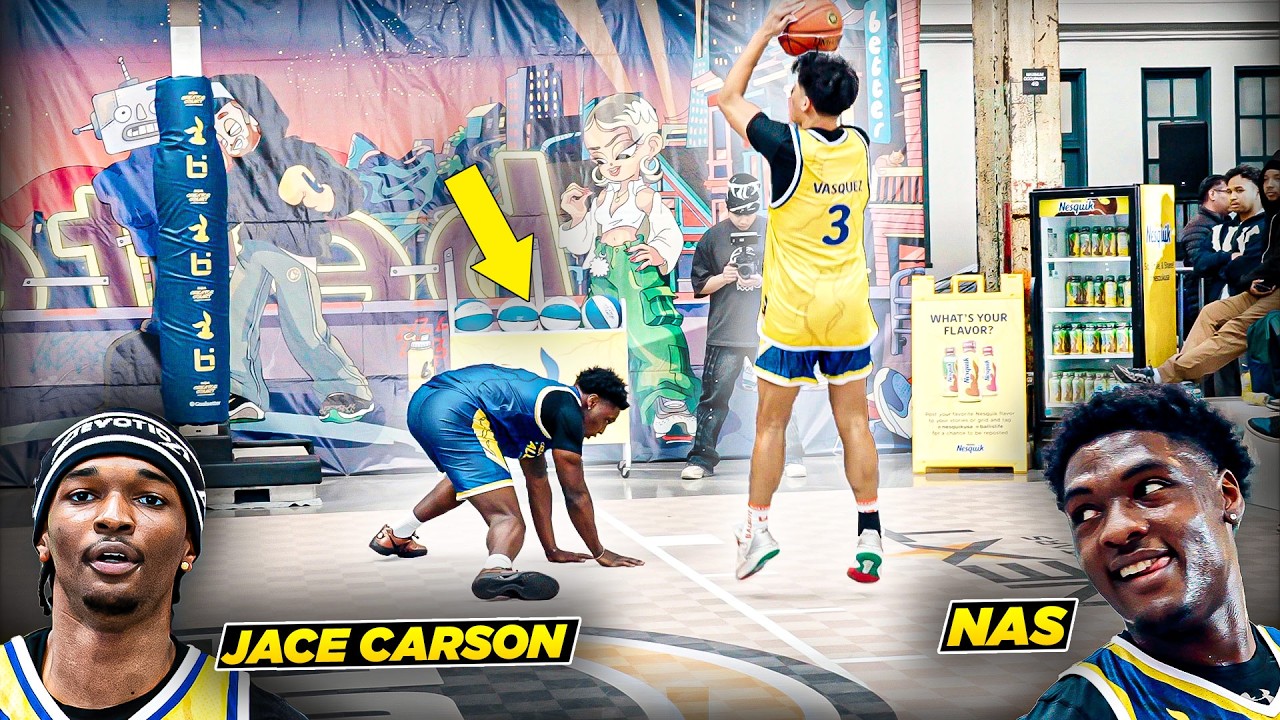 Nasir Core 1v1 vs 4 HOOPERS Back To Back | Ft Swagger TV Show Star | Nesquik Creator Court ASW