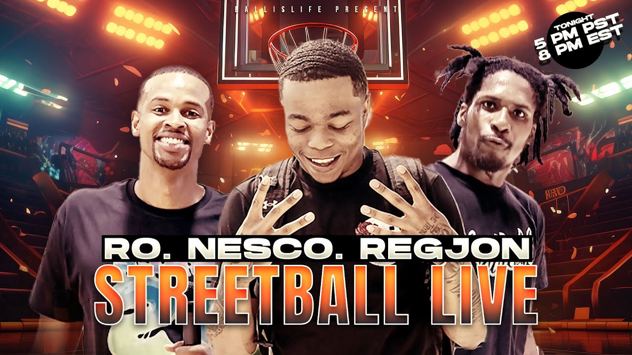 Nesco Drops His TOP FIVE 1v1 Players | STREETBALL LIVE w/ Nesco, Regjon & Roe | Episode 1 background