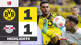 No Winner In Bayern Chase! | BORUSSIA DORTMUND - RB LEIPZIG | Highlights | MD 6 – Bundesliga 25/26