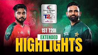 EXTENDED HIGHLIGHTS | Bangladesh vs Pakistan, 1st T20i | T Sports backdrop