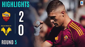 ROMA-VERONA 2-0 | HIGHLIGHTS | Gasperini wins again! | SERIE A ENILIVE 2025/26 background