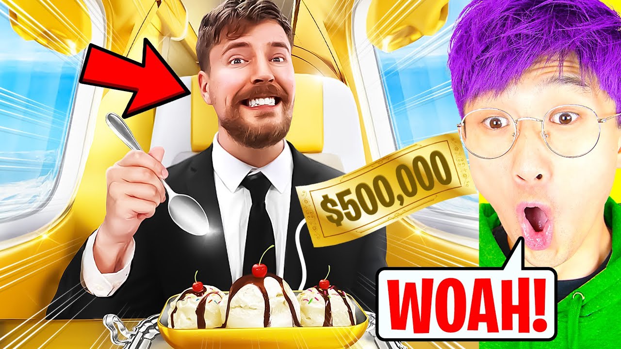 LANKYBOX Reacting To MrBEAST - $1 vs $500,000 Plane Ticket!