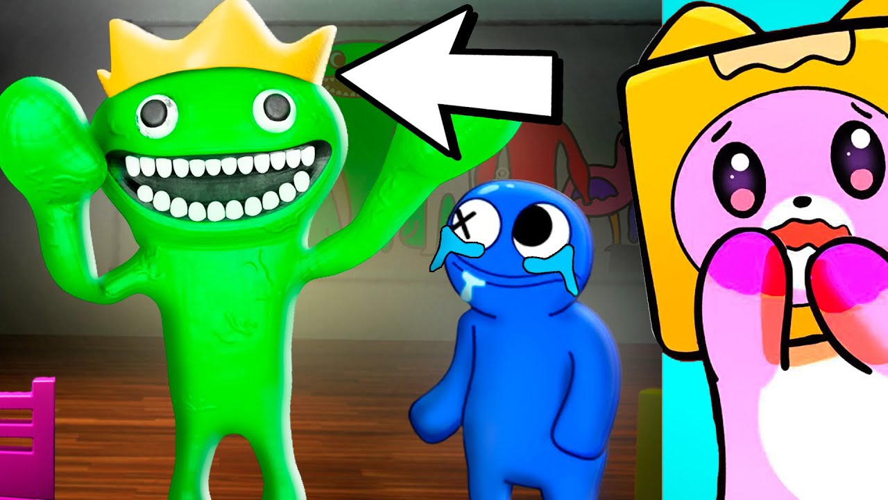WHY IS RAINBOW FRIENDS BLUE SO SAD? (LANKYBOX ANIMATION) background