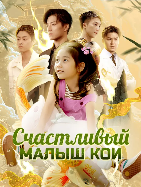Счастливый малыш кои poster