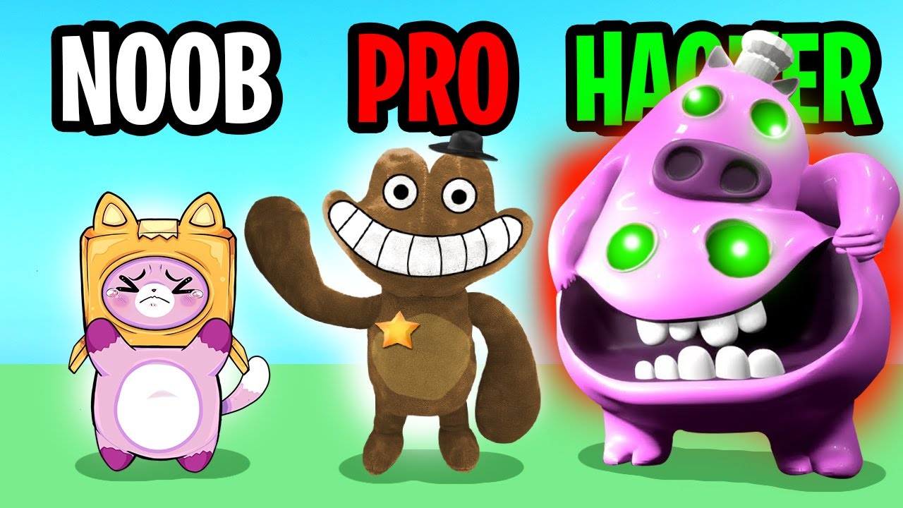 Can FOXY BEAT These IMPOSSIBLE Games?! (We Go NOOB vs PRO vs HACKER!) background