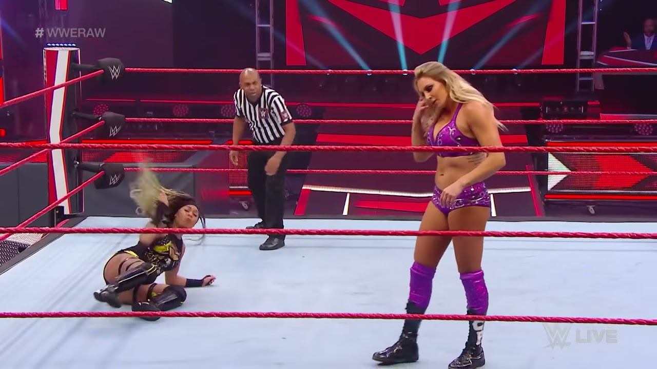Charlotte Flair vs. Kayden Carter: Raw, Apr. 20, 2020