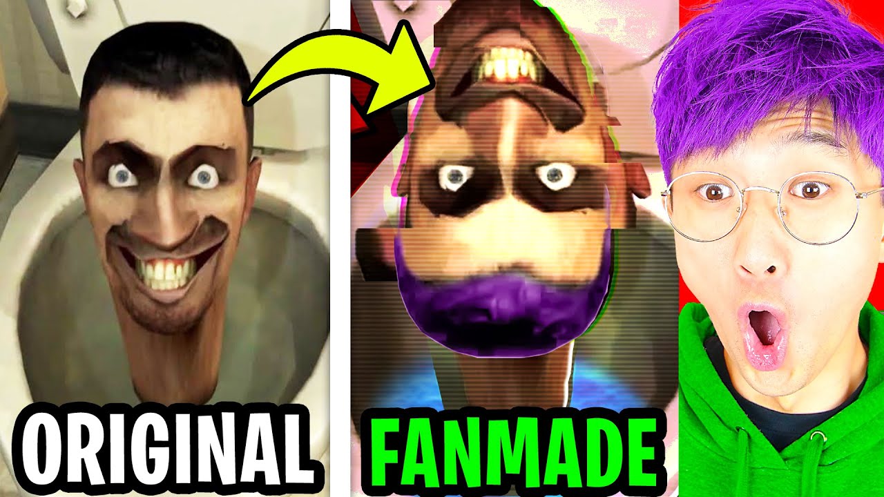 LANKYBOX Reacts To FANMADE SKIBIDI TOILET!? (ALL EPISODES + SECRET TOILETS!) background