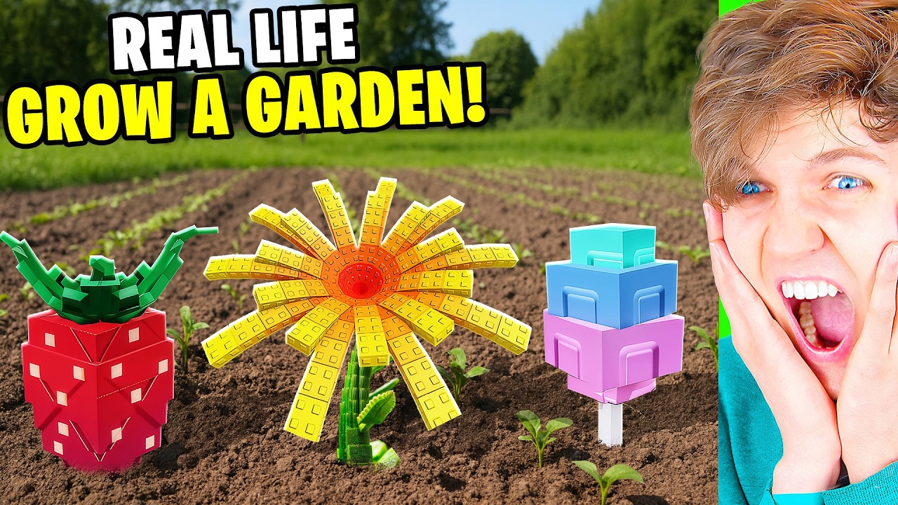 GROW A GARDEN IN REAL LIFE..!? (LANKYBOX REACTION!)