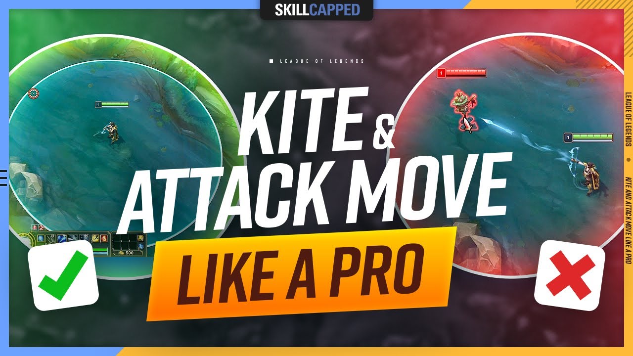How to ATTACK MOVE & KITE like a PRO - League of Legends background