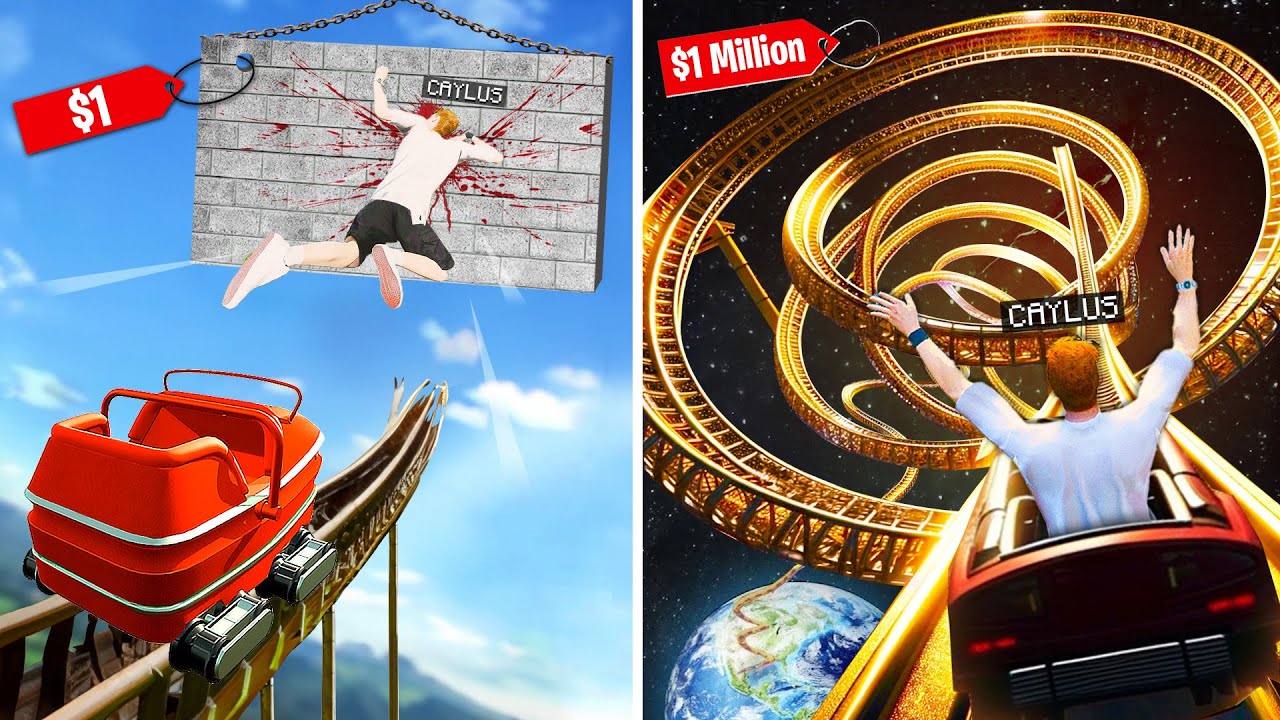 $1 vs $1,000,000 Theme Park in GTA 5! background