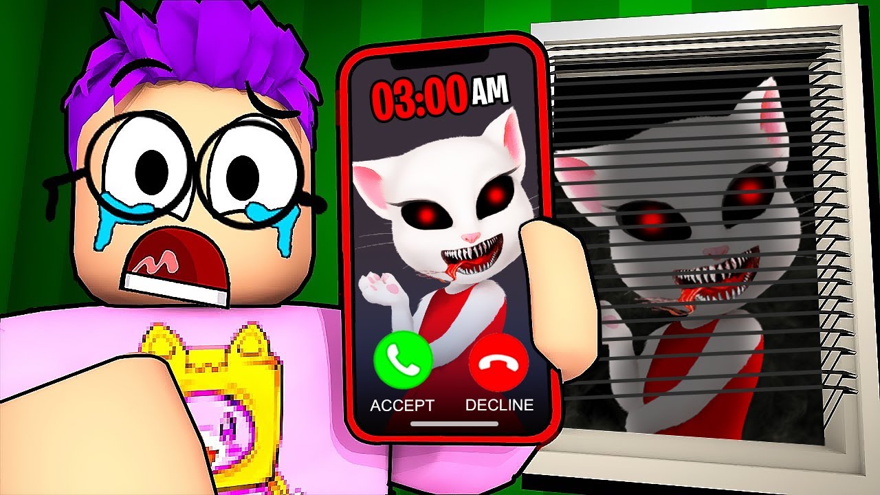 LankyBox's BIGGEST MISTAKE at 3AM!!! (WE GET ATTACKED BY EVIL TALKING ANGELA AT THE END!) background