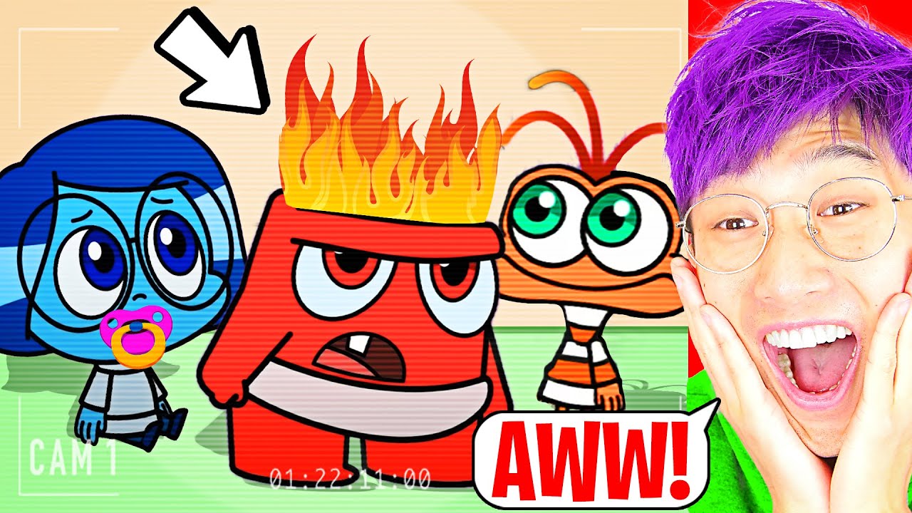 INSIDE OUT, But Everyone's A BABY!? (The FORGOTTEN EMOTIONS ATTACK! *LANKYBOX REACTION*) background