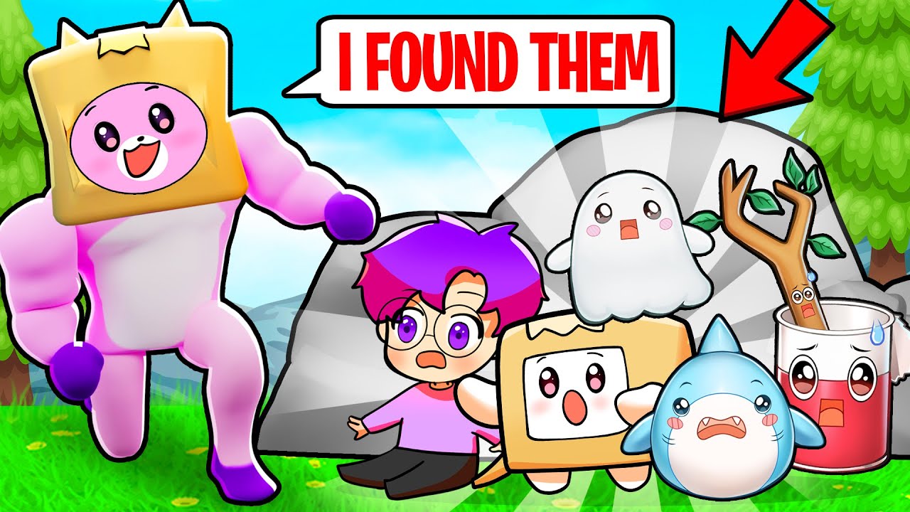 FOXY UNLOCKS *ALL SECRET* ROBLOX FIND THE LANKYBOX CHARACTERS!? (ALL LANKYBOX CHARACTERS UNLOCKED!) background