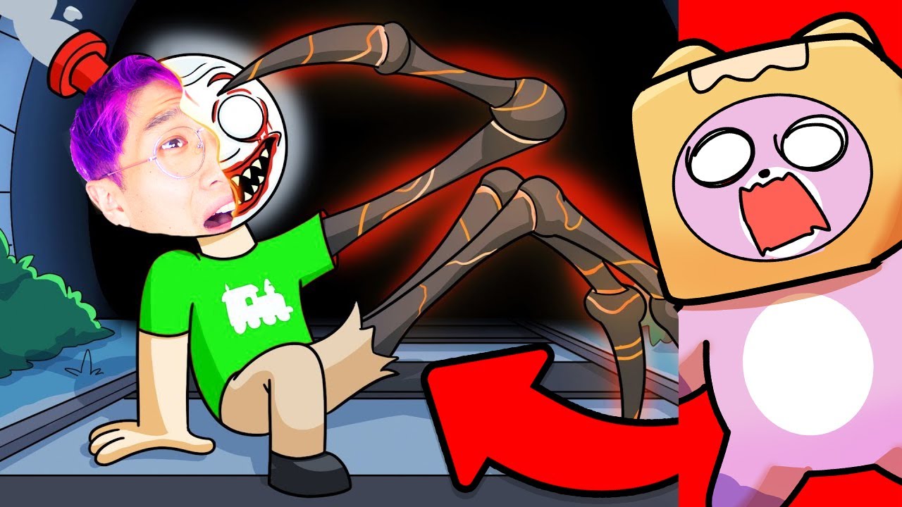 CHOO CHOO CHARLES ORIGIN STORY... CRAZIEST CHOO CHOO CHARLES ANIMATION EVER! (LANKYBOX REACTION!) background