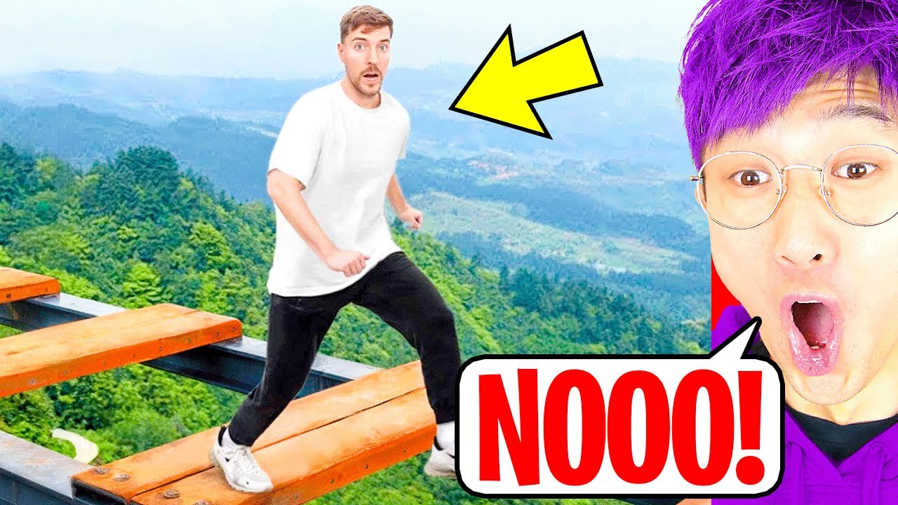 LANKYBOX Reacts To MrBEAST - WORLD'S DEADLIEST OBSTACLE COURSE!? background