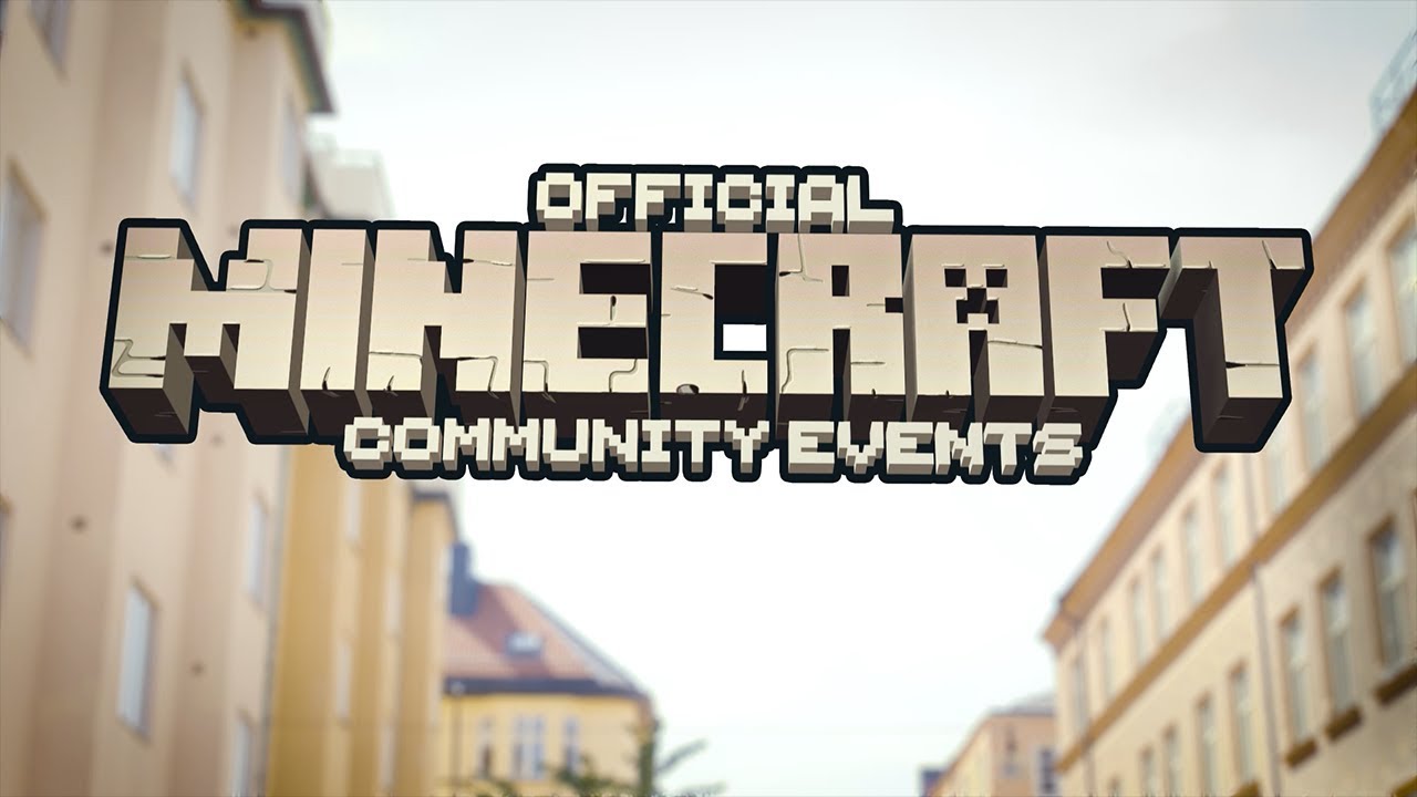 Minecraft presents: Official Minecraft Community Events! background