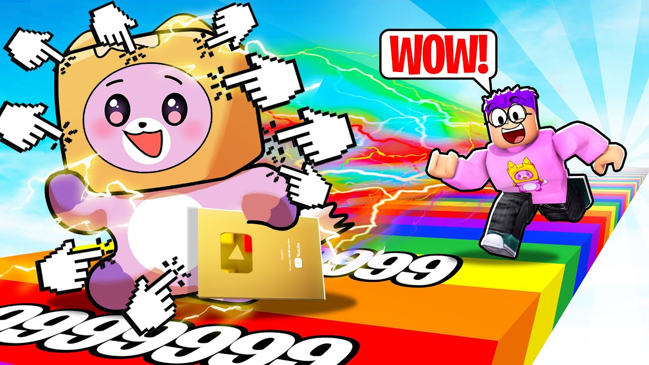 We Go MAX SPEED In ROBLOX PROTUBE RACE CLICKER?! (WE SPEND $999,999,999 ROBUX!) background